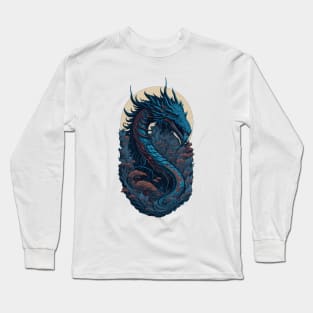 Japanese Ocean Dragon Long Sleeve T-Shirt